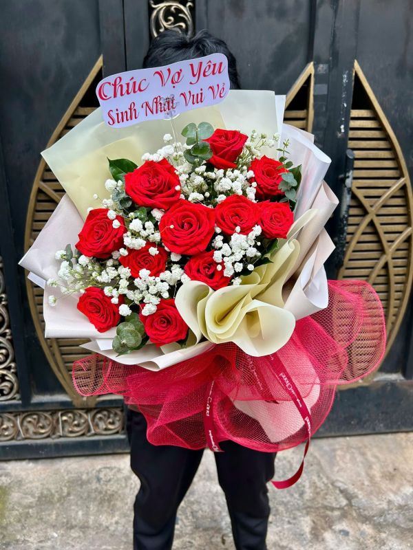 bó hoa sinh nhật tặng vợ
