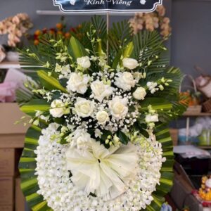 kệ hoa chia buồn cao cấp – pure condolence
