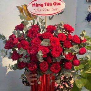 giỏ hoa tân gia phú quý – ruby home