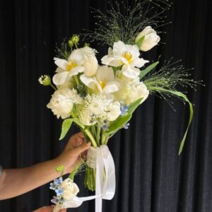 bó hoa cưới thanh khiết – white harmony
