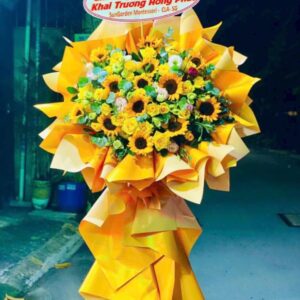 kệ hoa hướng dương khai trương – sun prosperity