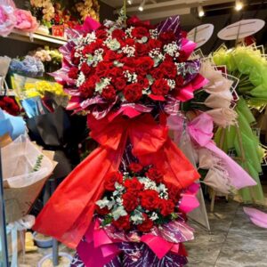 kệ hoa khai trương hồng phát – red fortune