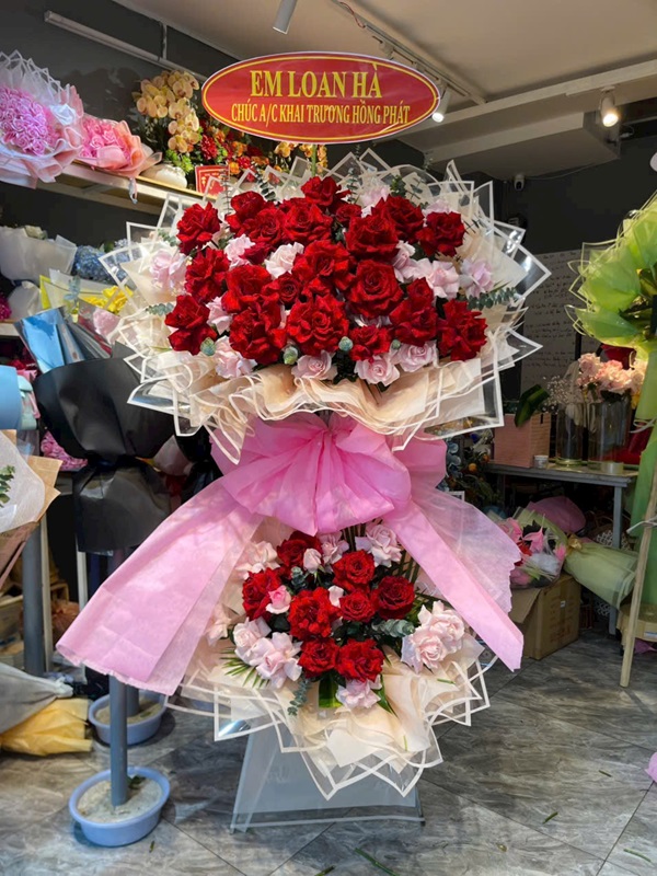 kệ hoa khai trương Đại cát – ruby celebration
