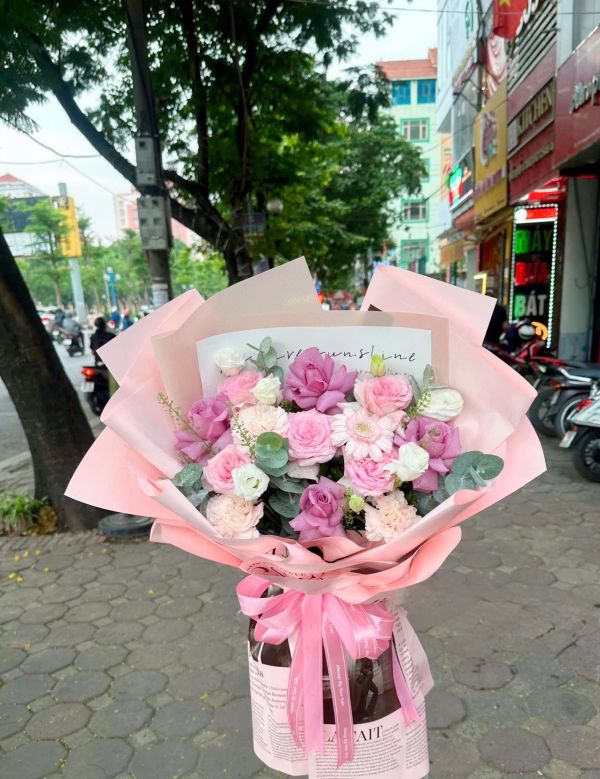 bó hoa chúc mừng