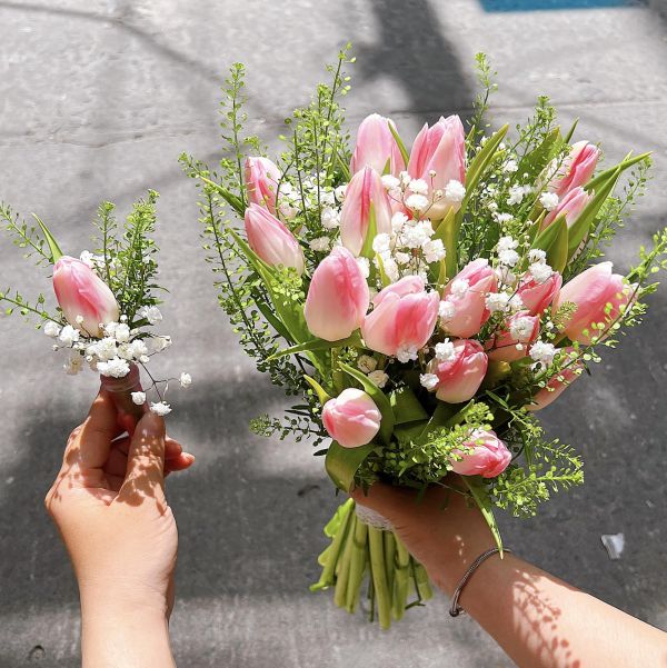 Hoa Cưới Tone Hồng Pastel Nhẹ Nhàng Và Lãng Mạn